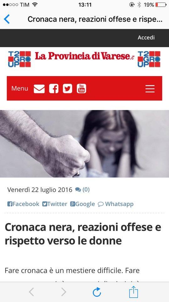 Screenshot Risposta proteste da direttrice  Virginia Lodi